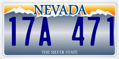 NV license plate 17A471