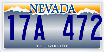 NV license plate 17A472