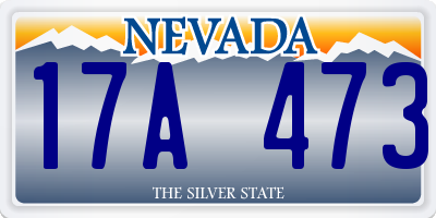 NV license plate 17A473