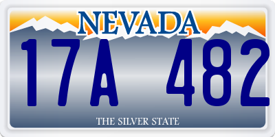 NV license plate 17A482