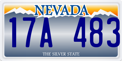 NV license plate 17A483