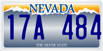 NV license plate 17A484