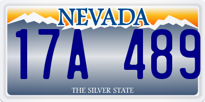 NV license plate 17A489