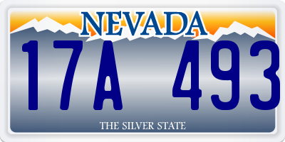 NV license plate 17A493