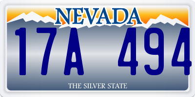 NV license plate 17A494