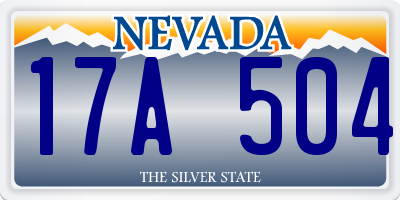 NV license plate 17A504