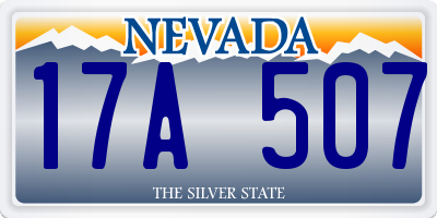 NV license plate 17A507