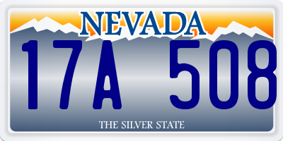 NV license plate 17A508