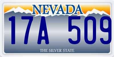 NV license plate 17A509