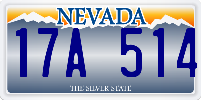 NV license plate 17A514