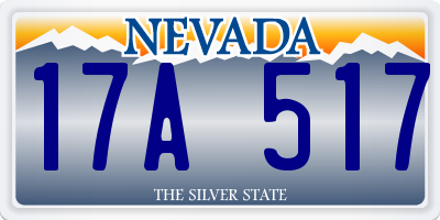 NV license plate 17A517