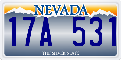 NV license plate 17A531