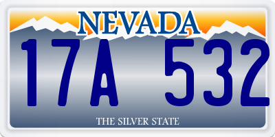 NV license plate 17A532
