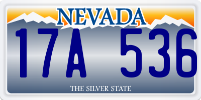 NV license plate 17A536