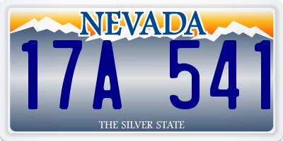 NV license plate 17A541