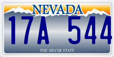 NV license plate 17A544