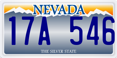 NV license plate 17A546