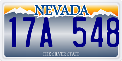 NV license plate 17A548