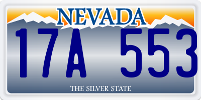 NV license plate 17A553