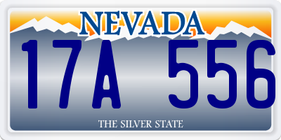 NV license plate 17A556