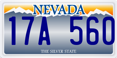 NV license plate 17A560