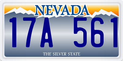 NV license plate 17A561