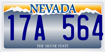 NV license plate 17A564