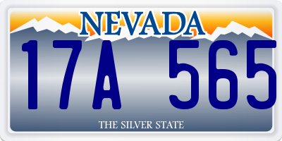 NV license plate 17A565