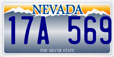 NV license plate 17A569