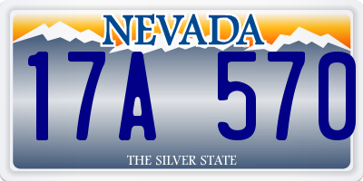 NV license plate 17A570