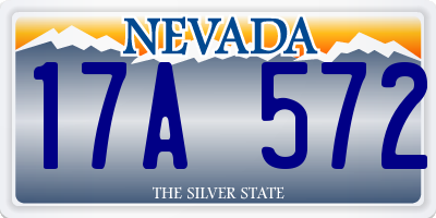 NV license plate 17A572