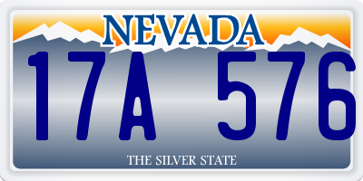 NV license plate 17A576