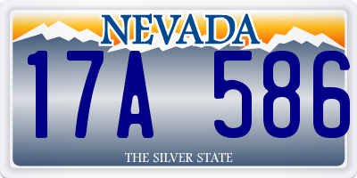 NV license plate 17A586