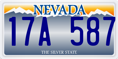 NV license plate 17A587