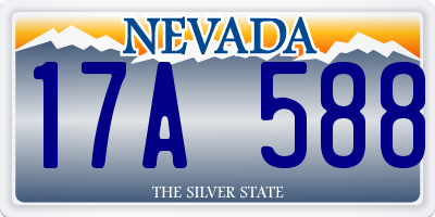 NV license plate 17A588