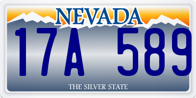 NV license plate 17A589