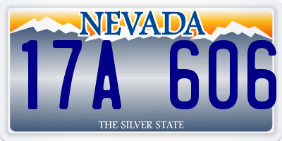 NV license plate 17A606
