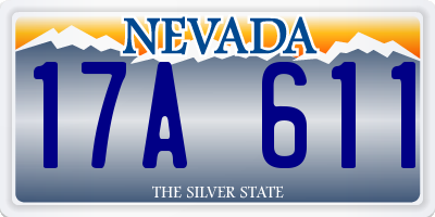 NV license plate 17A611