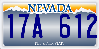 NV license plate 17A612