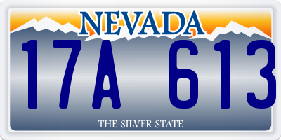 NV license plate 17A613