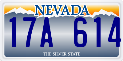 NV license plate 17A614