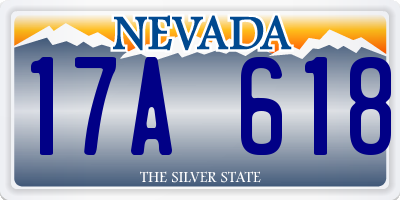 NV license plate 17A618