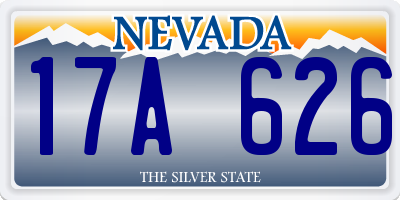 NV license plate 17A626
