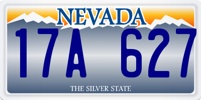 NV license plate 17A627