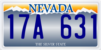 NV license plate 17A631