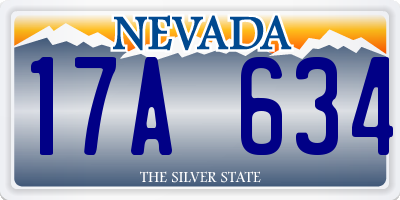 NV license plate 17A634