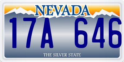 NV license plate 17A646
