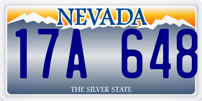 NV license plate 17A648