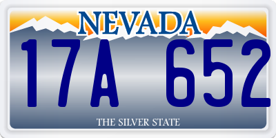 NV license plate 17A652
