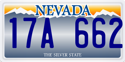 NV license plate 17A662